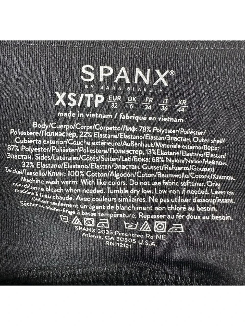 SPANX Get Moving Shorts Womens XS Black 2 in 1  Double Layer Athletic Running